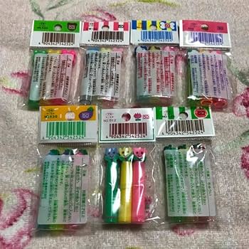 Amazon | 昭和レトロ ミニ消しゴム付き鉛筆キャップ 7種類セット